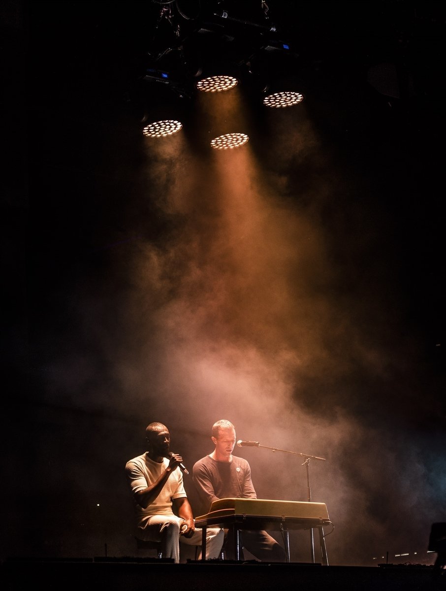 28th June 2019: Chris Martin & Stormzy - Glastonbury Festival, Worthy Farm, Pilton, England